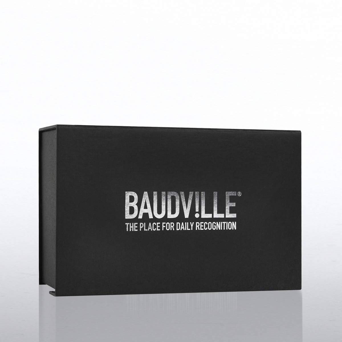 Baudville Engraved Crystal Trophy with Blue Base - Custom Employee Award with Personalized Engraving - Gift Box Included - Perfect for Recognition Ceremonies & Corporate Awards
