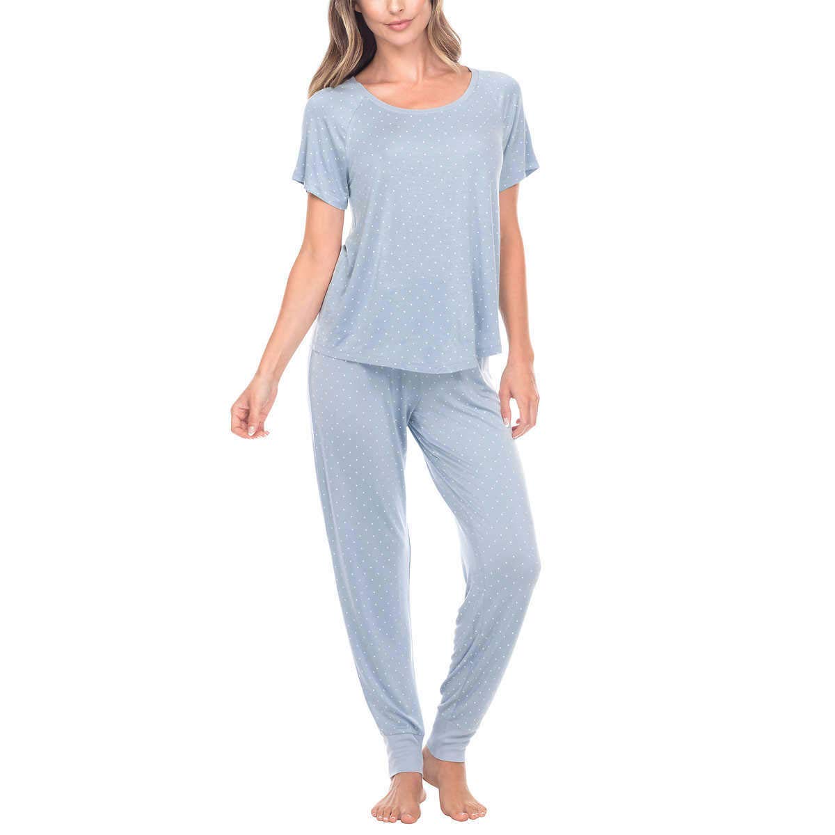 Honeydew Women's 2-Piece Jersey Pajama Set - Soft Lounge Pants & Top for Sleep, Relaxation & Home Comfort