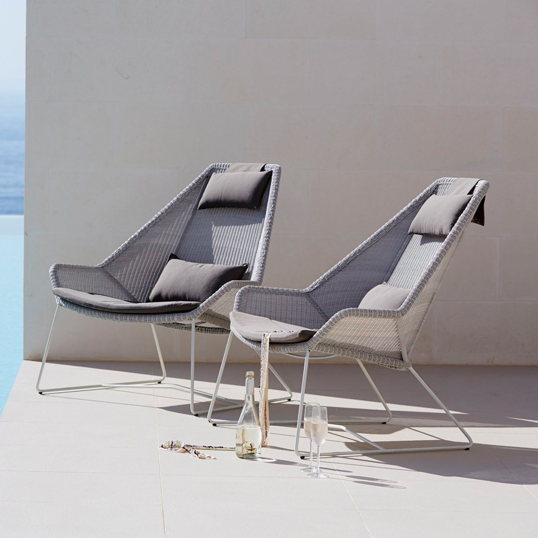 Breeze Highback Chair - Comfortable Outdoor Patio Furniture for Relaxing in Your Garden, Backyard or Poolside