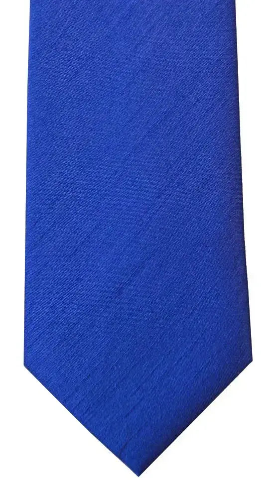 Classic Plain Poly Shantung Tie and Pocket Square Set for Men - Perfect for Weddings, Business Meetings & Formal Events