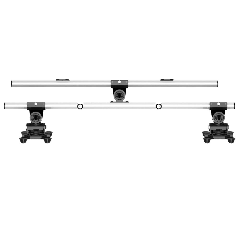 Dual Monitor Slideable Wall Mount for Apple Displays - Adjustable VESA Bracket for Home Office & Gaming Setup