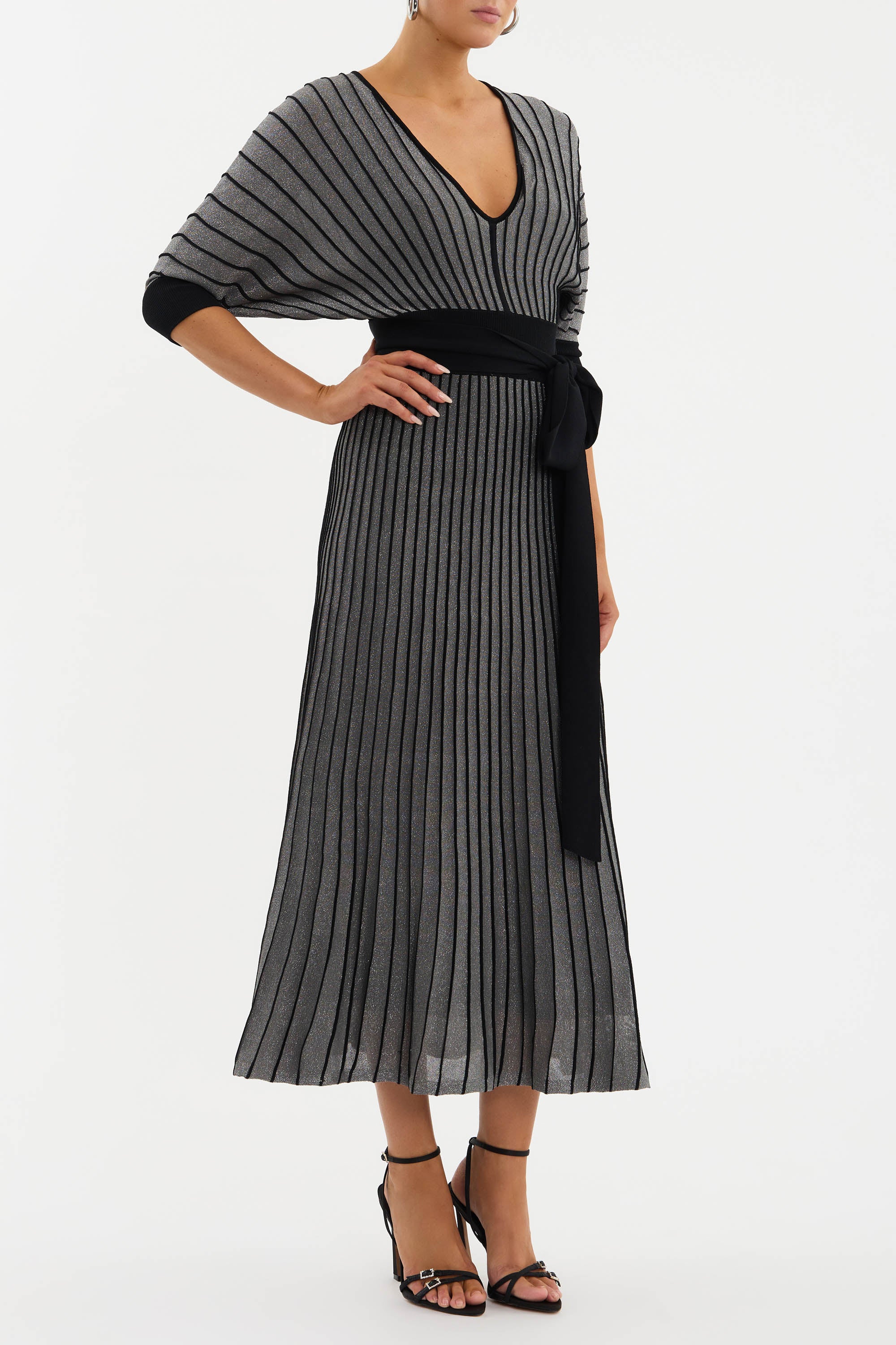 Polina Knit Midi Dress for Women - Soft Stretchy Comfortable Casual & Party Wear - Perfect for Office, Date Night and Summer Outfits