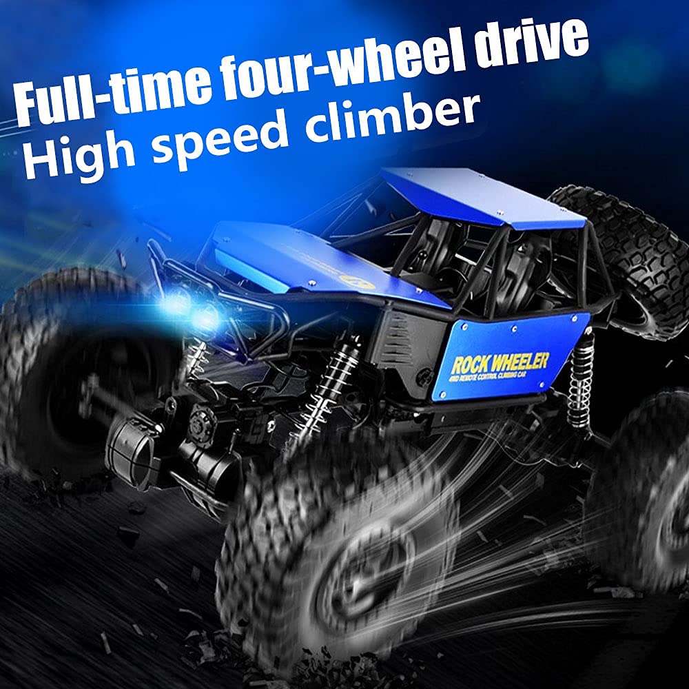 1:8 Scale Large Remote Control Monster Truck - 4WD Off-Road RC Crawler Car for Kids & Adults - All Terrain Vehicle for Outdoor Adventure, Birthday & Christmas Gifts