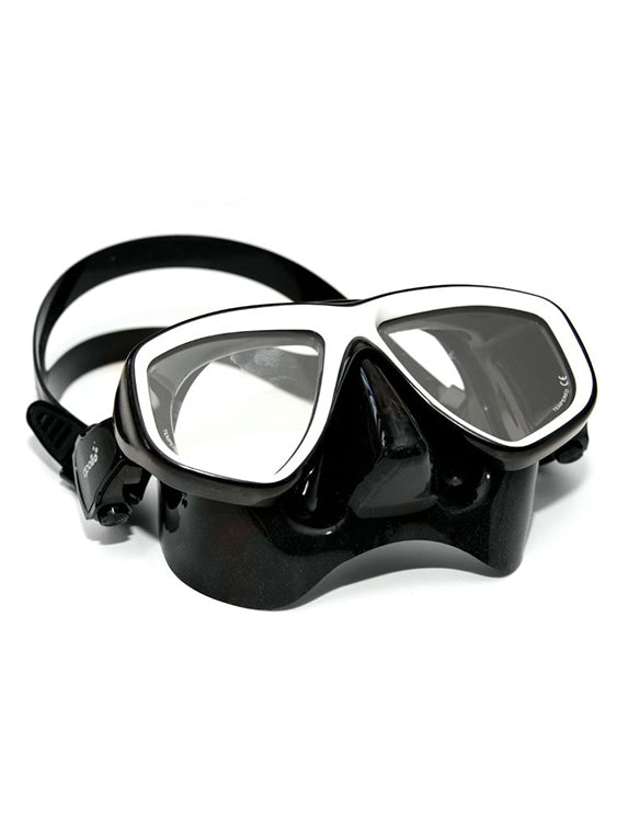 Black Silicone / White Frame
