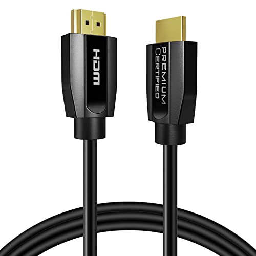 Premium Ultra High-Speed 4K HDMI Cable (3FT) - Supports Dynamic HDR, eARC, Dolby Atmos - Compatible with PS5, Xbox Series X, Apple TV 4K, Samsung TVs - Perfect for Home Theater, Gaming & Streaming
