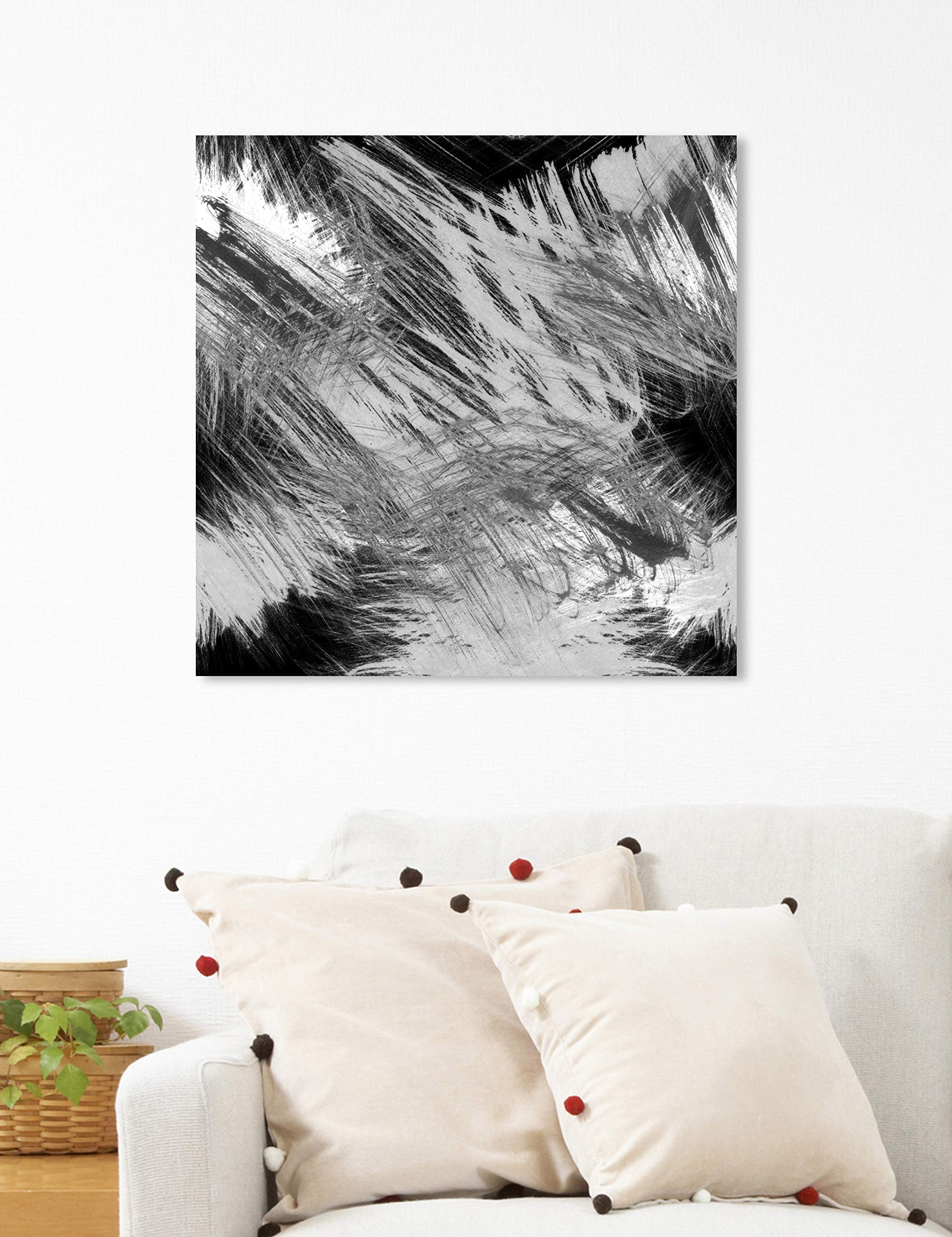 Licorice Abstract Wall Art Canvas Print by Oliver Gal Artist Co. - Modern Home Decor for Living Room, Bedroom & Office