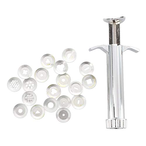 New Design 19 Discs Polymer Clay Extruder Gun - Large Sugar Craft & Sculpting Tool with Interchangeable Discs for DIY Jewelry, Cake Decorating, Ceramic Arts & Modeling Projects