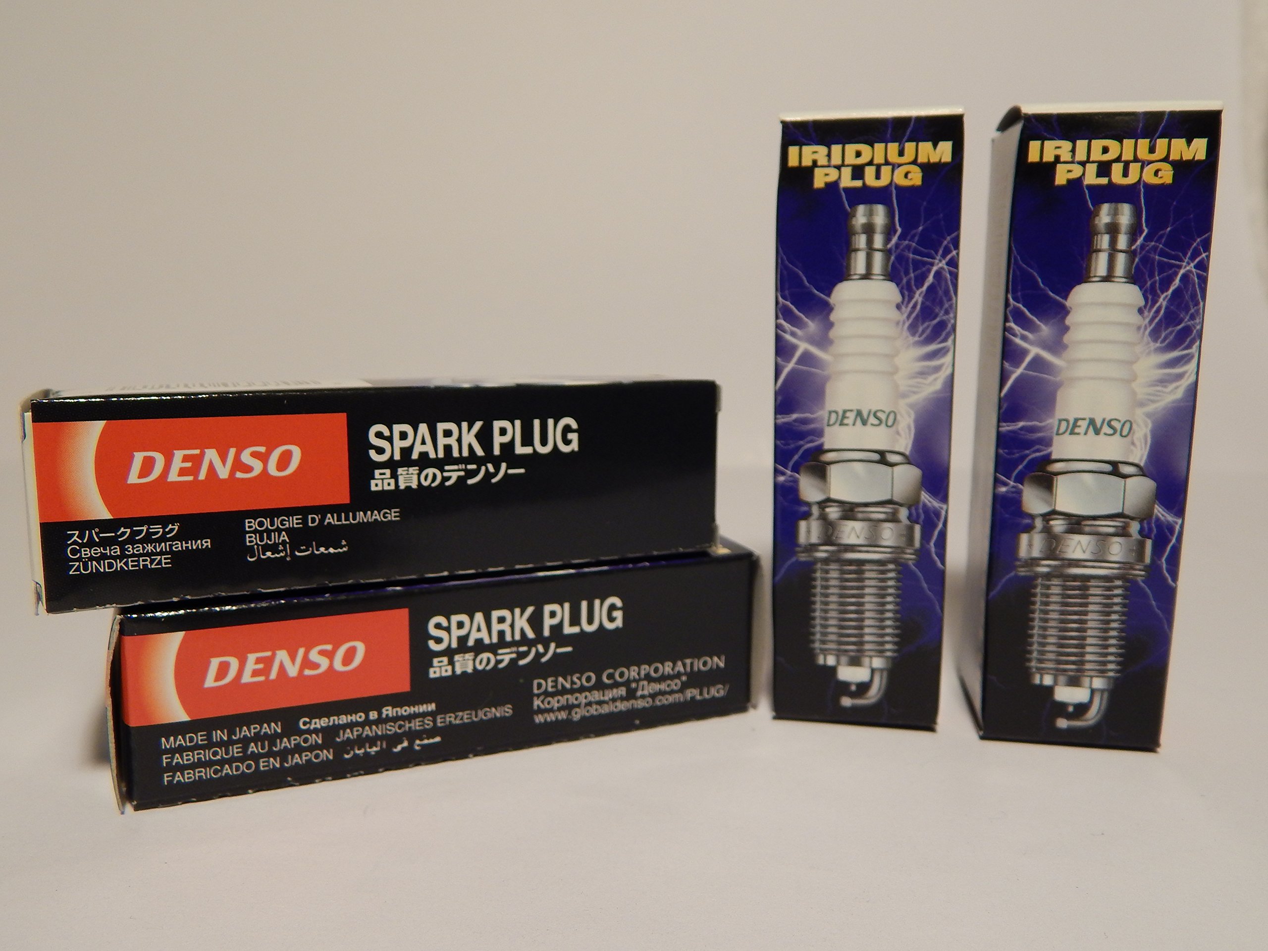 DENSO 3377 Iridium Platinum Spark Plugs - SKJ20DR-M11 (4-Pack) - High Performance for Cars, Trucks & SUVs - Perfect for Engine Tune-Ups & Fuel Efficiency