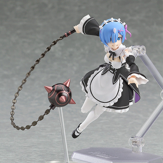 Figma #346 Rem Re:Zero Starting Life in Another World Anime Figure - Collectible Action Figure for Anime Fans & Re:Zero Merchandise Lovers - Perfect for Display, Cosplay, and Gift Giving
