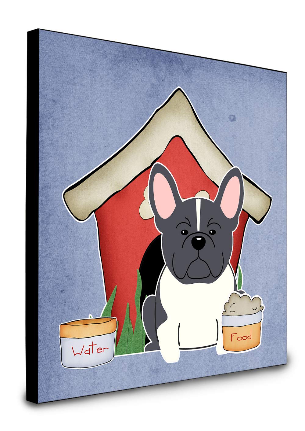 French Bulldog Wall Art - Black & White Dog House Collection Panel Decor by Caroline's Treasures | Perfect for Living Room, Bedroom, or Pet Lover's Home Decor