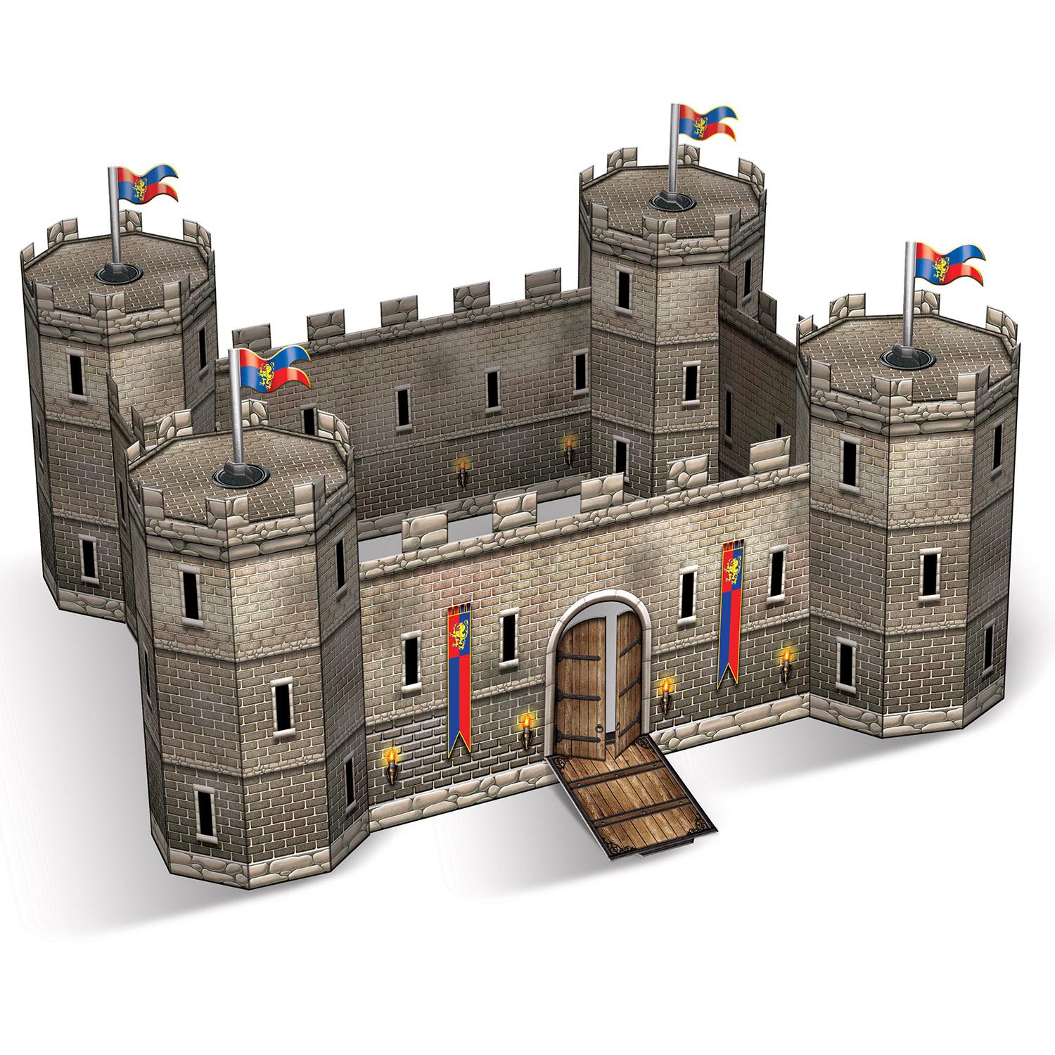 12 Pack Beistle 3D Castle Party Centerpieces - Premium Cardboard Decorations for Birthday, Wedding & Halloween Celebrations - Perfect for Table Decor, Photo Backdrops & Themed Events