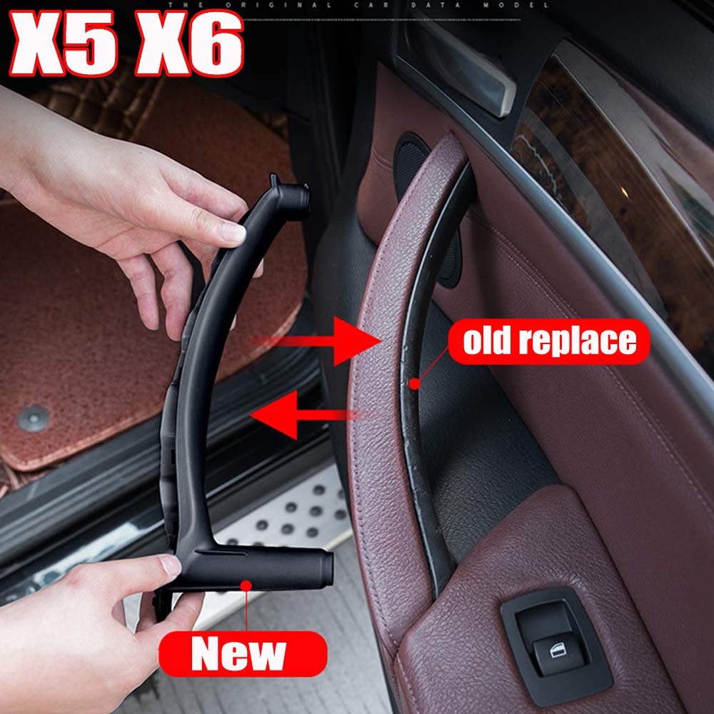 BMW X5 X6 E70 E71 E72 Door Handle Bracket - Right Front/Rear Passenger Side (Black) for Easy Replacement