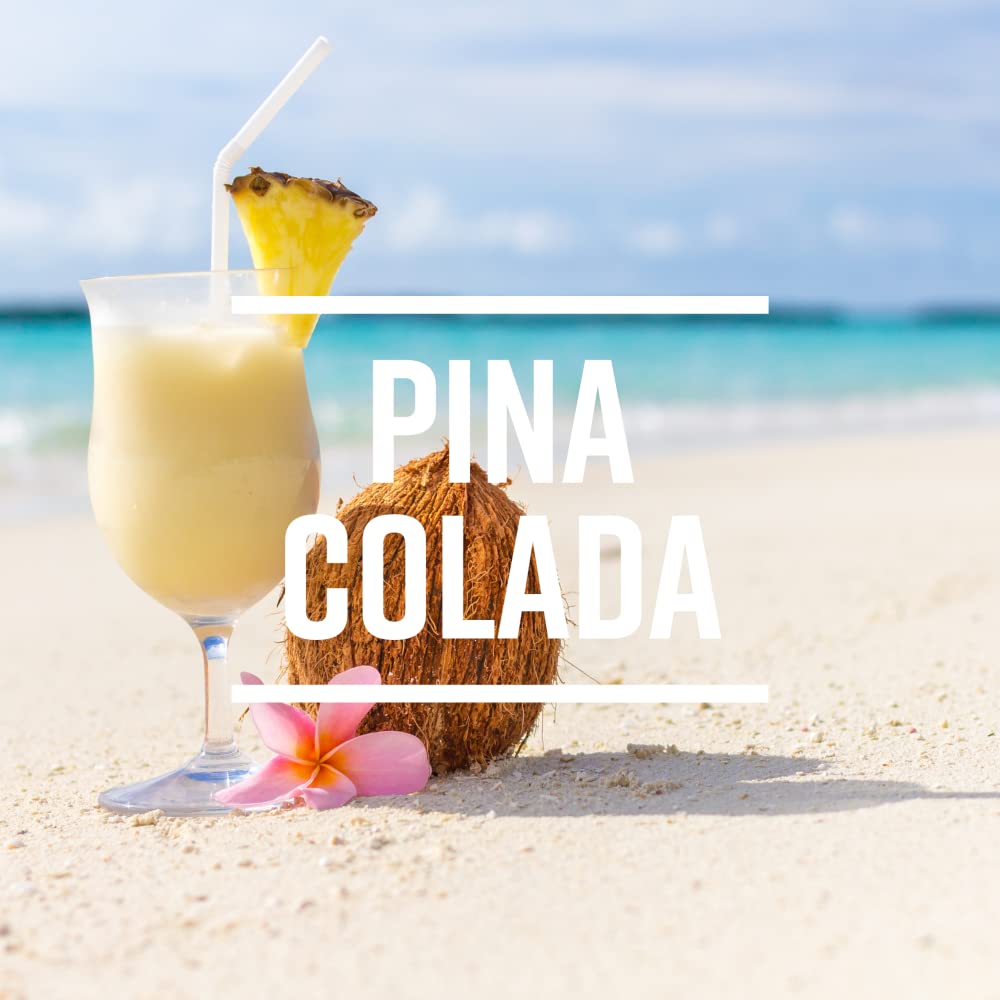 Tropical Sensations Slushie Mix - Piña Colada Flavor (6 Bottles, 64 oz Each) | Perfect for Summer Parties, Poolside Treats & Family Gatherings