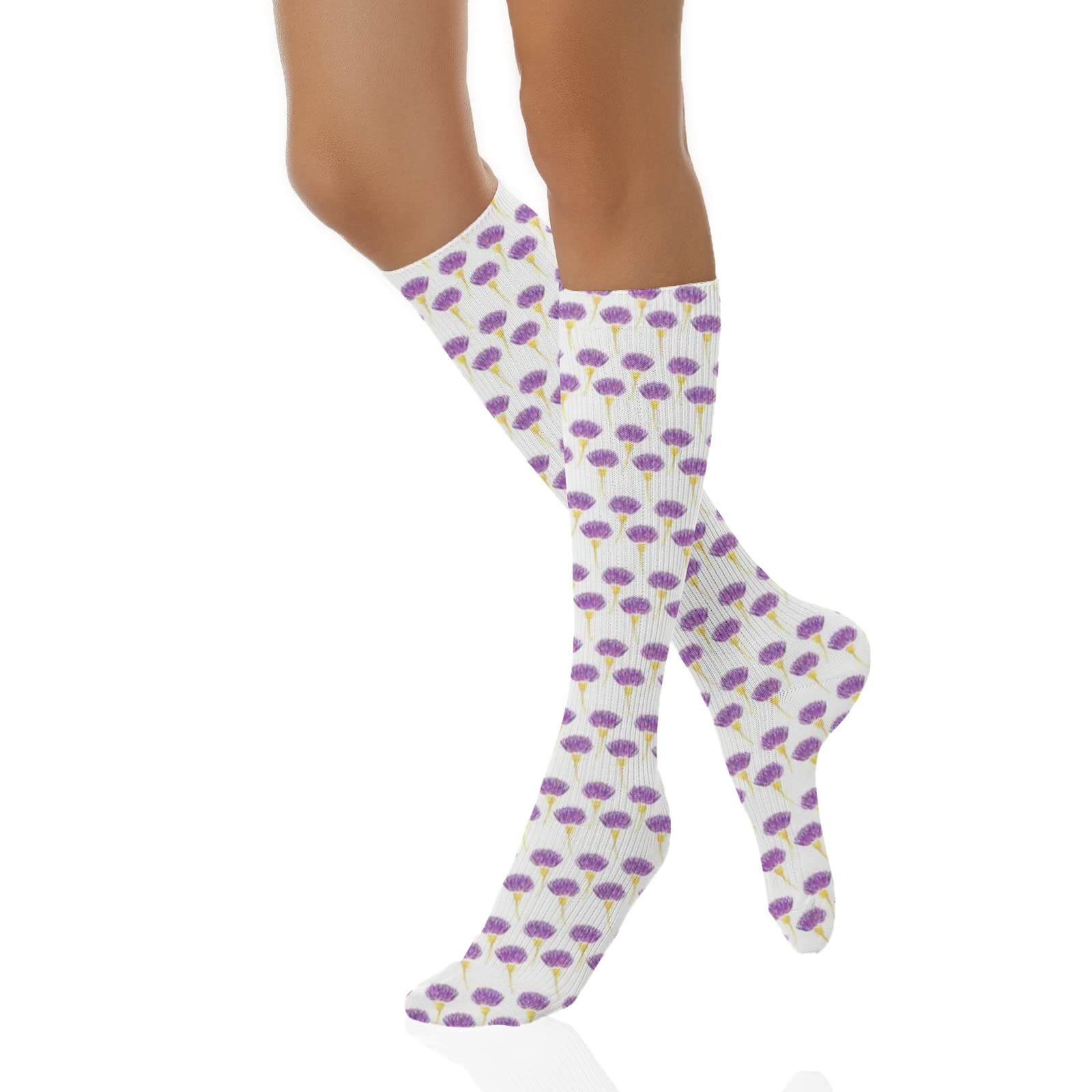 Funny Compression Socks for Women & Men - Winter Warm Socks for Improved Circulation, Running, Athletic & Nurse Work - Perfect for Sports, Work & Daily Comfort