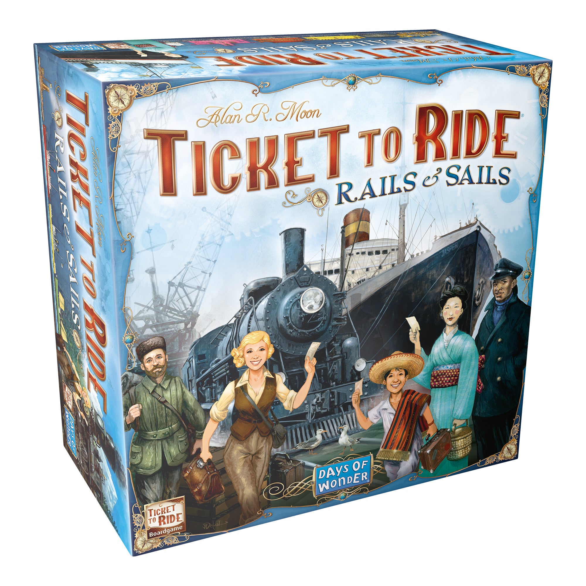 Ticket to Ride: Rails and Sails Board Game - Family Strategy Game for Adults & Teens - Perfect for Game Nights & Travel Adventures