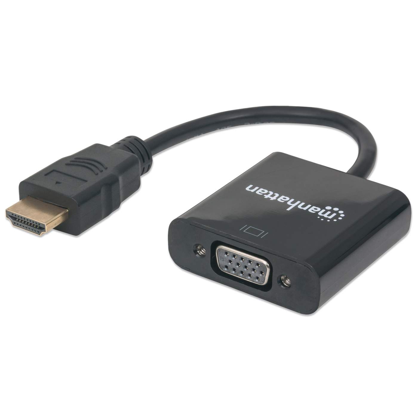 HDMI to VGA Adapter Converter - 1080P Full HD Video Audio Cable for PC Laptop Monitor Projector - Connect HDMI Devices to VGA Displays for Home Office Entertainment Setup