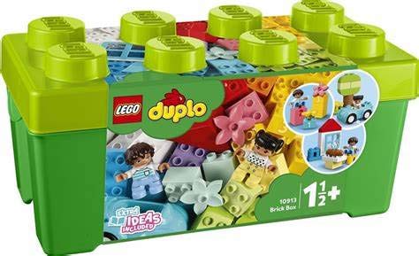 LEGO DUPLO Classic Brick Box Building Set with Storage Organizer - 10913 Pieces, Toy Car & Number Bricks for Creative Play | STEM Learning Toy for Toddlers Ages 18+ Months | Perfect Gift for Boys & Girls | Build, Learn & Play at Home or Preschool