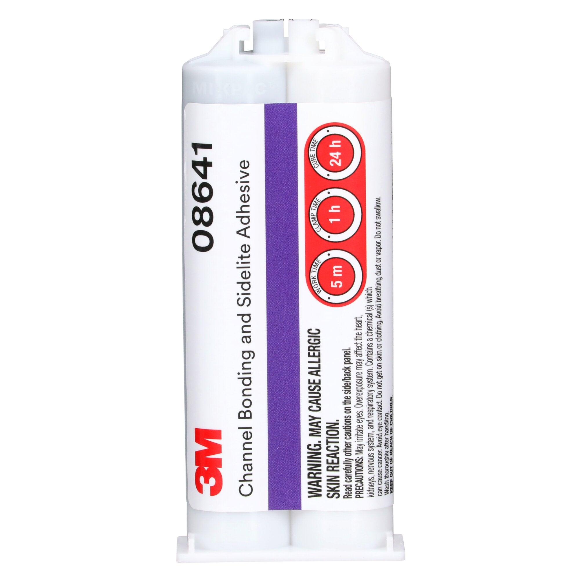 3M 08641 Channel Bonding and Sidelite Adhesive - 47.3 mL Cartridge for Auto Glass Repair & Windshield Installation - Perfect for DIY Car Maintenance and Professional Automotive Applications