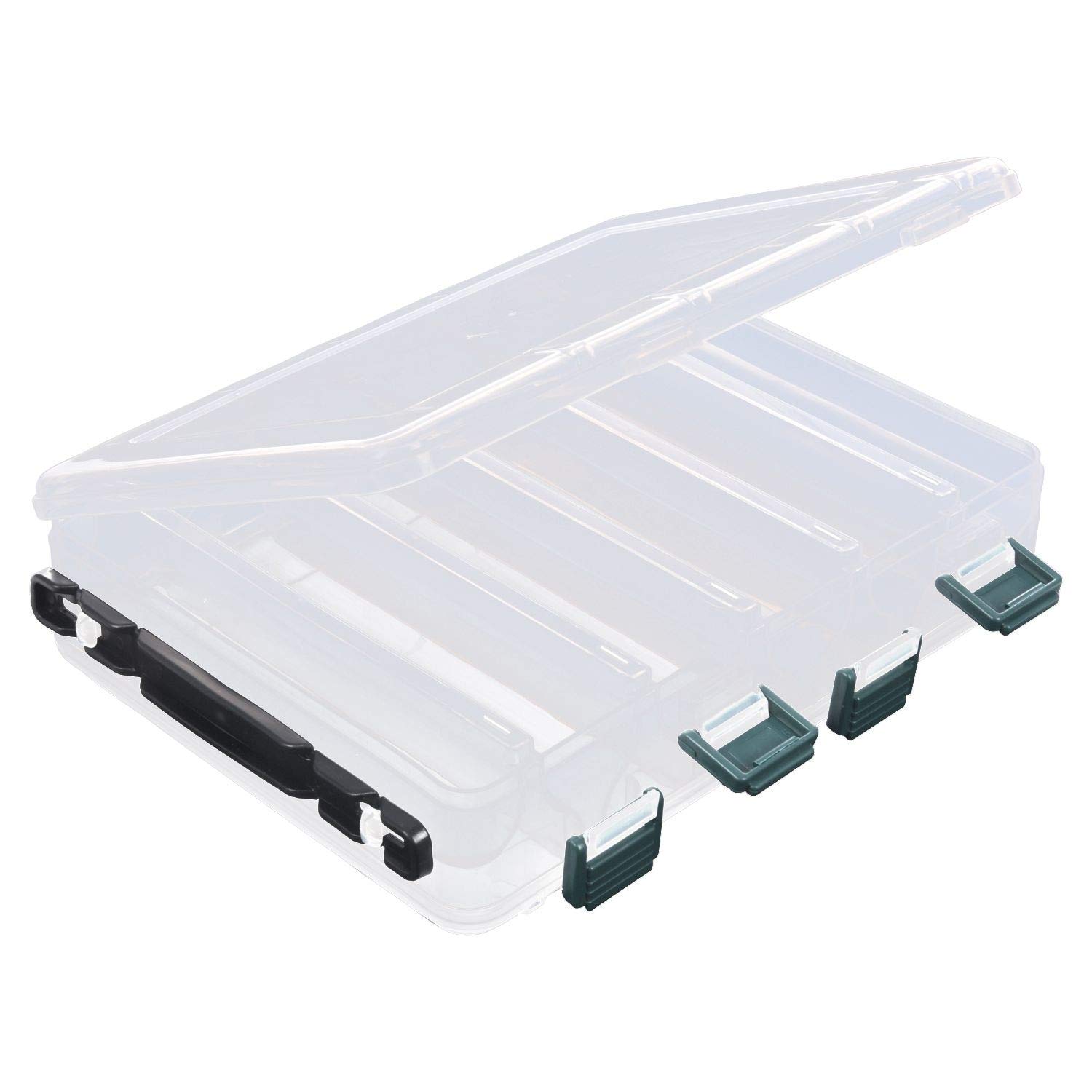 Plastic Fishing Tackle Storage Box - Organizer for Lures, Hooks & Baits | Durable Fishing Gear Accessories | Perfect for Boat, Shore & Travel Fishing