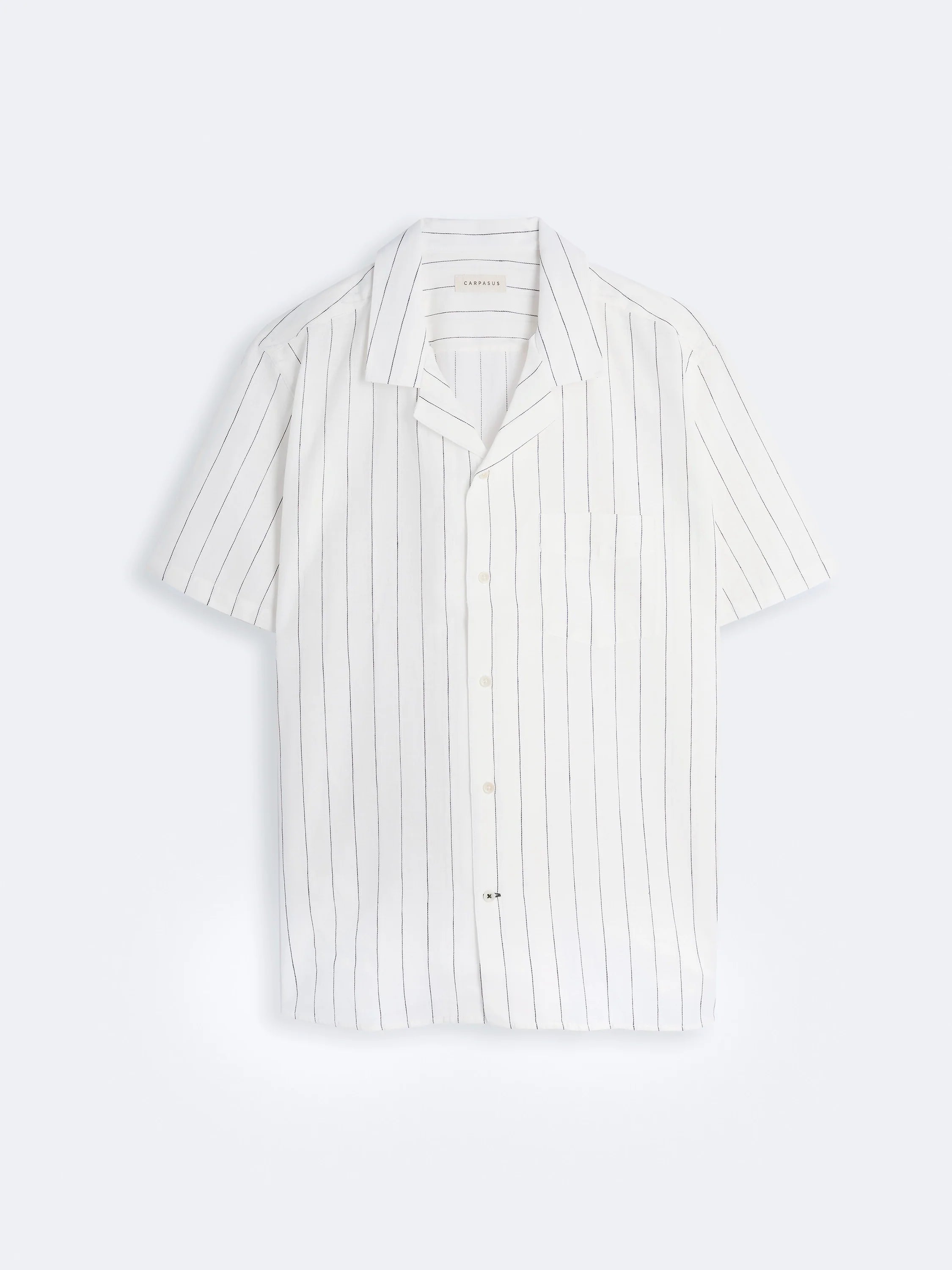 Premium Linen Short Sleeve Shirt for Men - Breathable & Comfortable Casual Wear in Navy Blue - Perfect for Summer Outings, Beach Vacations, and Office Casual Fridays