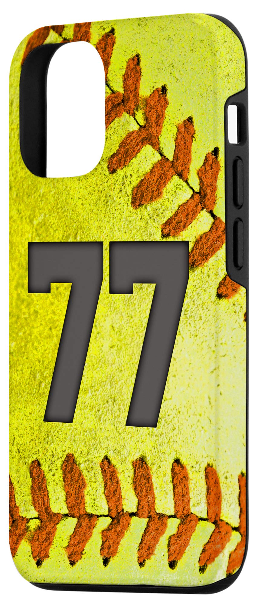 iPhone 12/12 Pro Softball Jersey No.77 Phone Case - Durable Protective Cover for Baseball Fans - Perfect Gift for Softball Lovers & Game Day Accessories