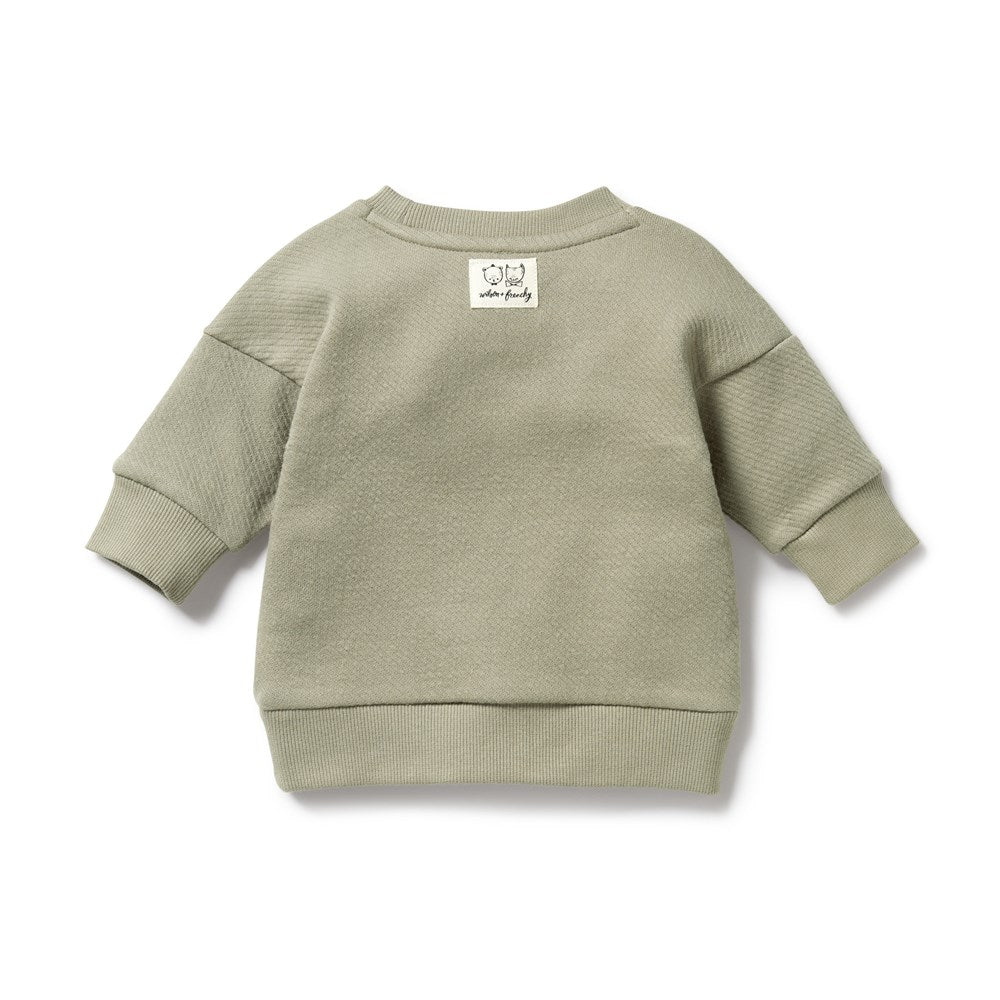 Organic Oak Quilted Sweater - Soft & Cozy Women's Pullover for Fall & Winter | Perfect for Casual Outings, Layering & Cold Weather Fashion