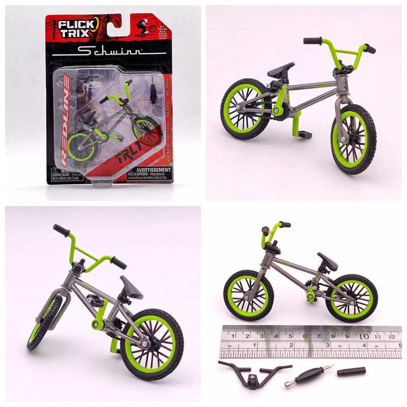Premium Finger Bike FLICK TRIX Mini BMX Diecast Model Toy - Collectible Miniature Bicycle for Kids & Adults - Perfect for Office Desk Decor, Stress Relief, and Gift Giving