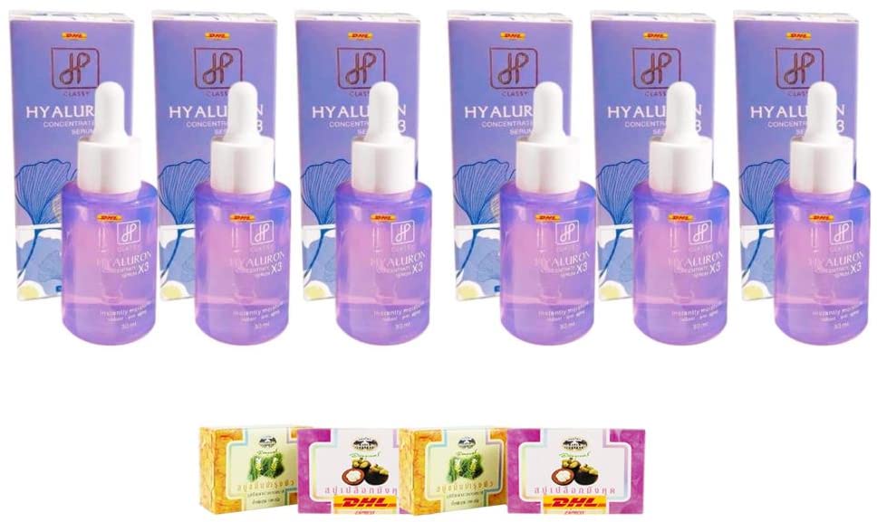 Premium Hyaluronic Acid Serum Set - 30ml Concentrated Serum + 300ml Fragrant Milk Lotion with Free Tomato Facial Mask | Hydrating Skincare Routine for Dry Skin, Anti-Aging Facial Treatment, Daily Moisturizing Care | Fast DHL Express Shipping by Thaigiftshop