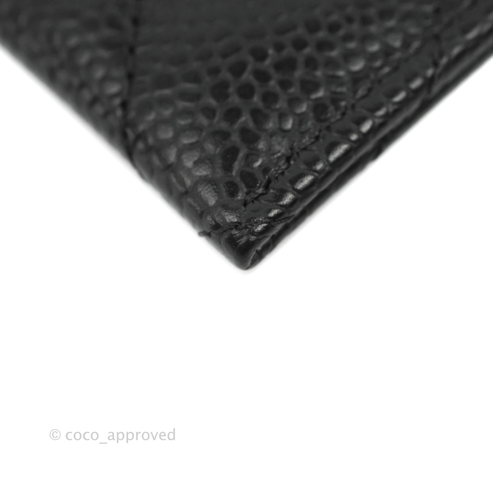 Chanel Classic Flat Card Holder in Black Caviar Leather with Gold Hardware - Perfect for Everyday Use & Luxury Gift Giving