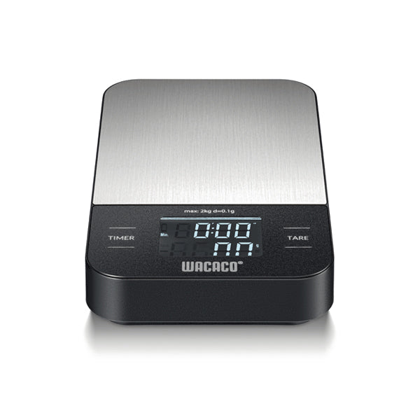 Wacaco Exagram Compact Coffee Scale - Portable Digital Espresso Scale with Timer, 0.1g Precision for Pour Over, French Press & Coffee Brewing - Perfect for Home, Office & Travel Use