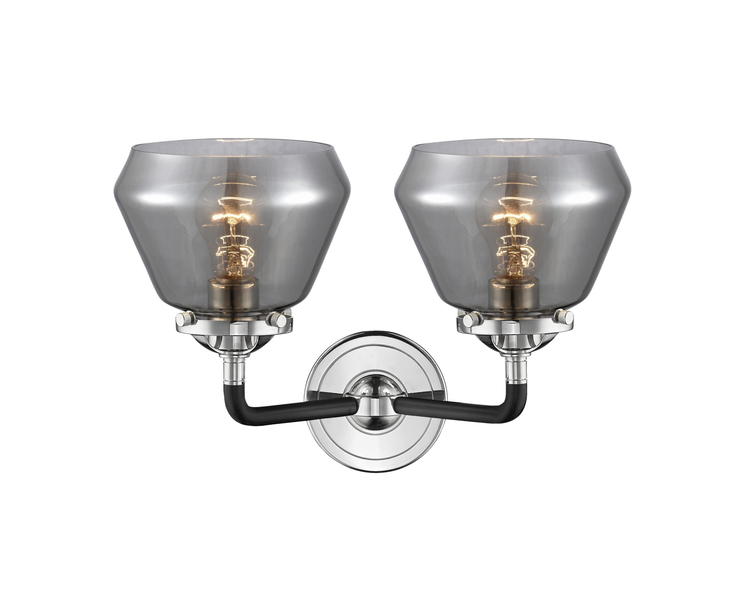 Fulton 2 Light Bathroom Vanity Light Fixture - Oil Rubbed Bronze Finish - Perfect for Bathroom Mirror Lighting and Modern Home Decor