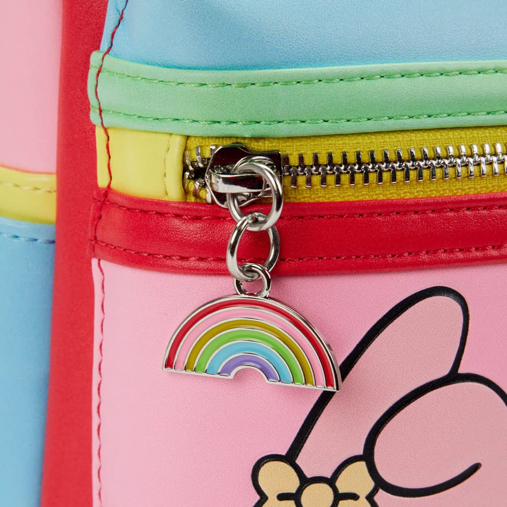 Loungefly Sanrio Hello Kitty and Friends Color Block Women's Crossbody Bag - Cute Cartoon Character Purse for Daily Use, Travel, and Cosplay