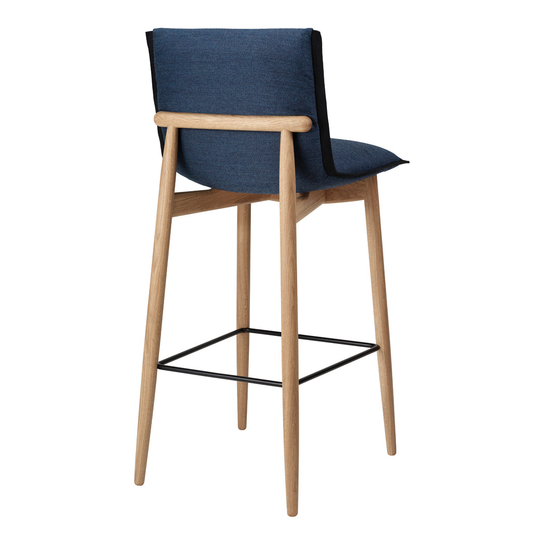 E007 Embrace Counter Stool - Modern Kitchen Bar Stool with Back Support, Adjustable Height for Breakfast Nook, Home Bar & Dining Area - Perfect for Small Spaces & Contemporary Decor
