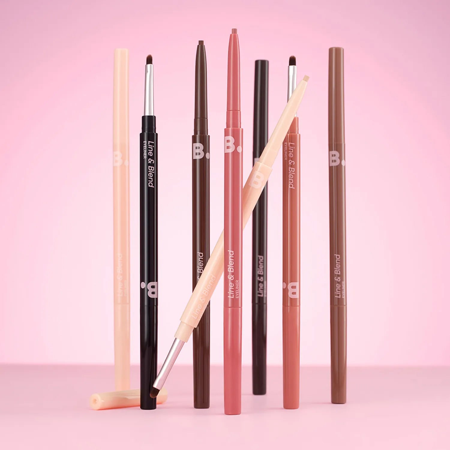 BANILA CO Mood On Line & Blend Eyeliner - 8 Vibrant Colors for Smoky Eyes & Everyday Makeup | Waterproof & Long-Lasting Eyeliner for Professional & Natural Looks
