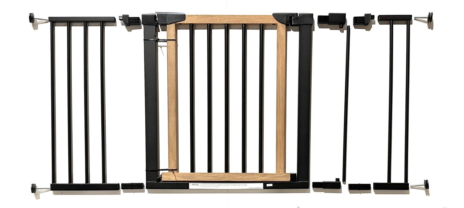 NMN Designs Logan Wooden Dog Gate - Expandable 29.5