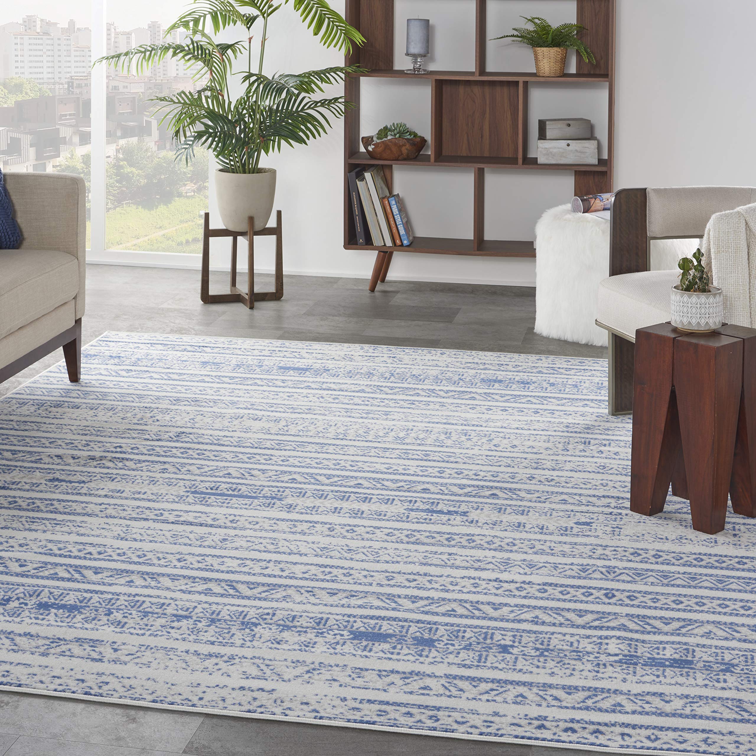 Nourison Whimsicle Persian Ivory Blue 8'4