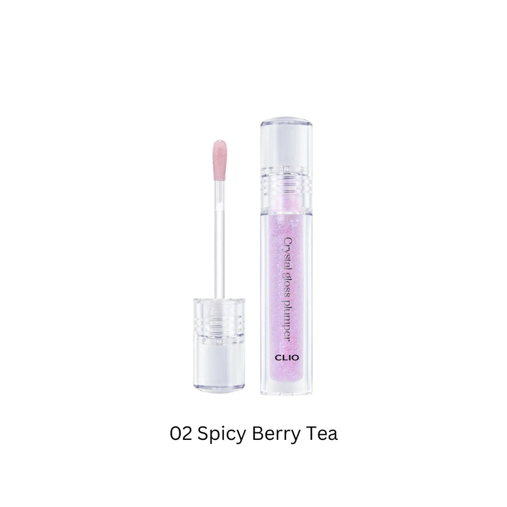 CLIO Crystal Gloss Plumper - 3-Piece Set (3.4g Each) - Hydrating Lip Gloss with Plumping Effect - Perfect for Daily Wear & Special Occasions