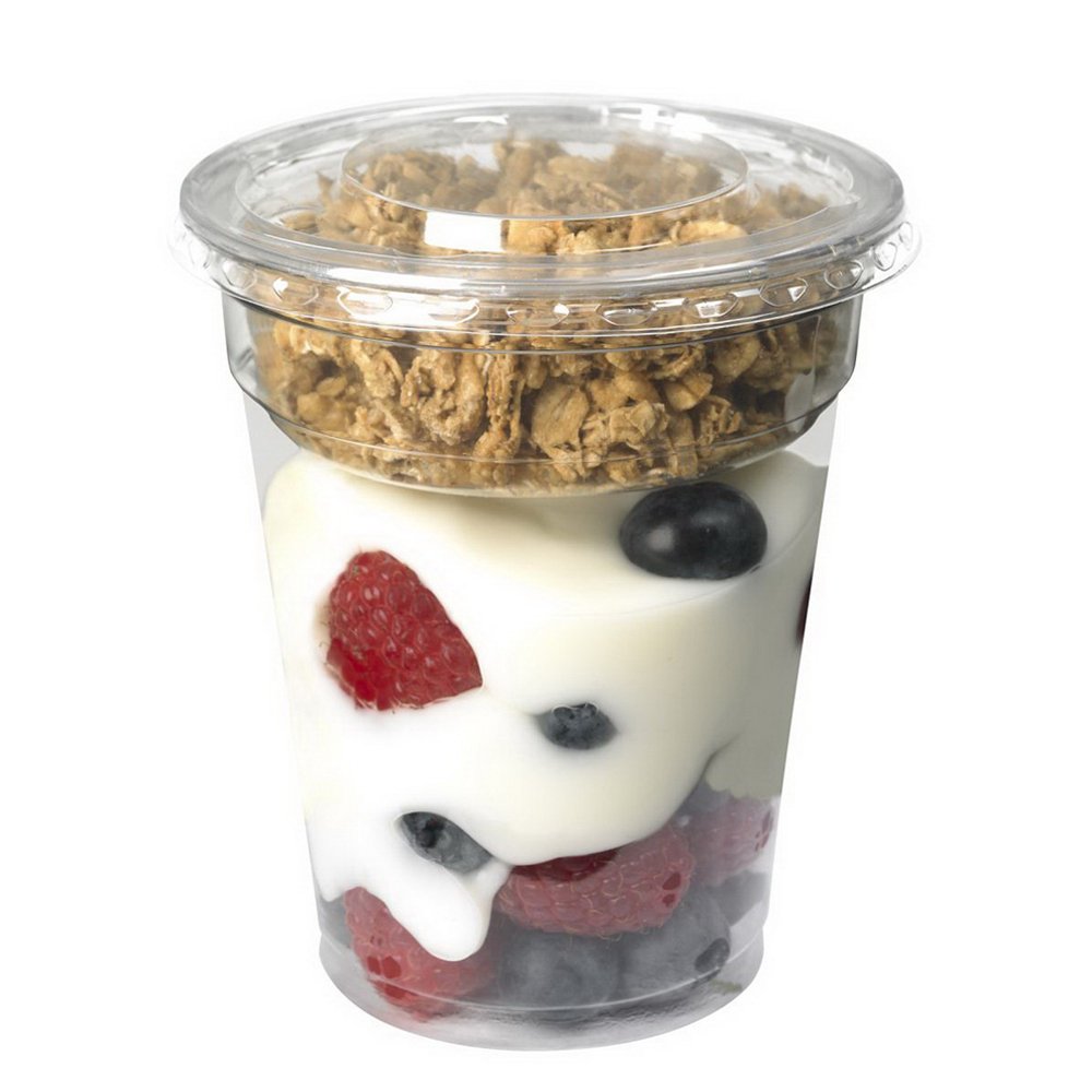 4 oz. Clear PET Plastic Cup Inserts - 1000/Case for Beverage Service