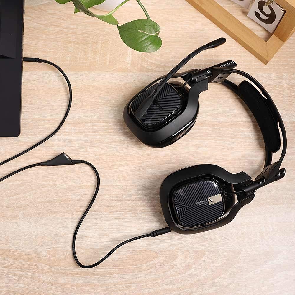 Astro A40 & A10 Replacement Headset Cable - 6.5ft Braided Volume Control Cord for A40TR/A40/A10 Gaming Headsets | Durable Audio Wire for PC, PS4, PS5, Xbox Gaming Setup