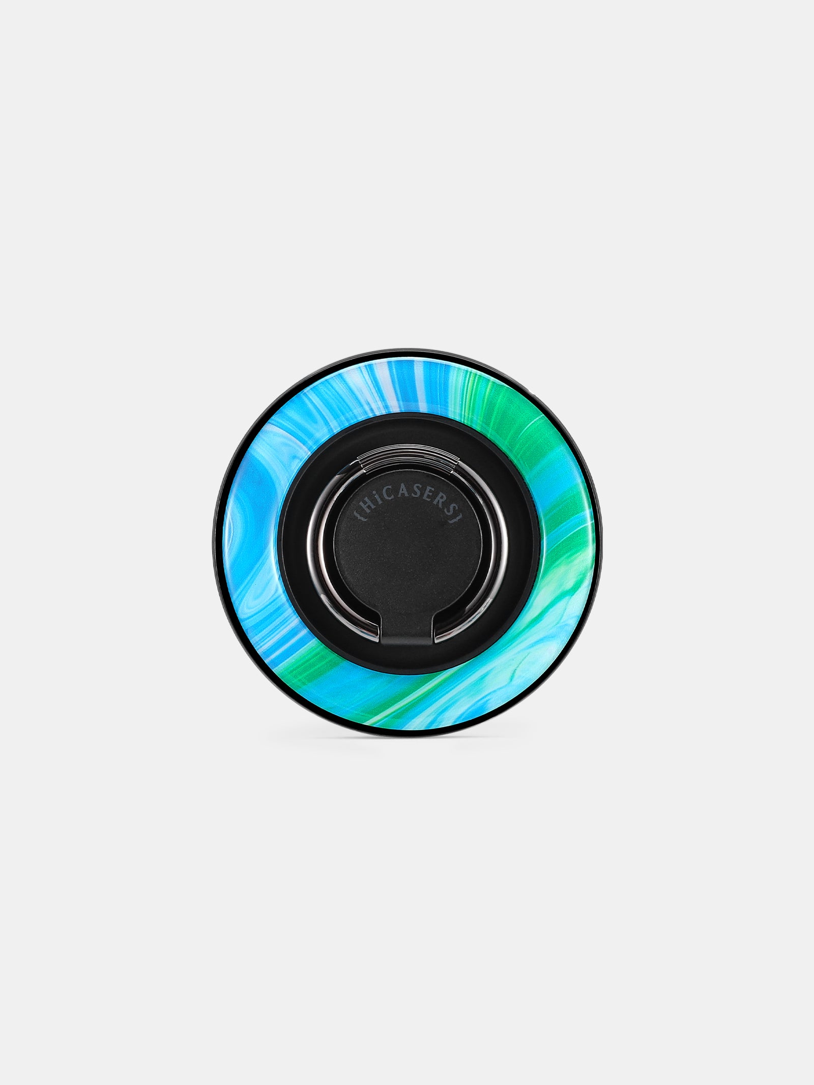 Magnetic Ring Spinner Stand - Magsafe Compatible Phone Holder for iPhone 15/14/13, Aqua Jade Color - Perfect for Desk, Car, and Home Use