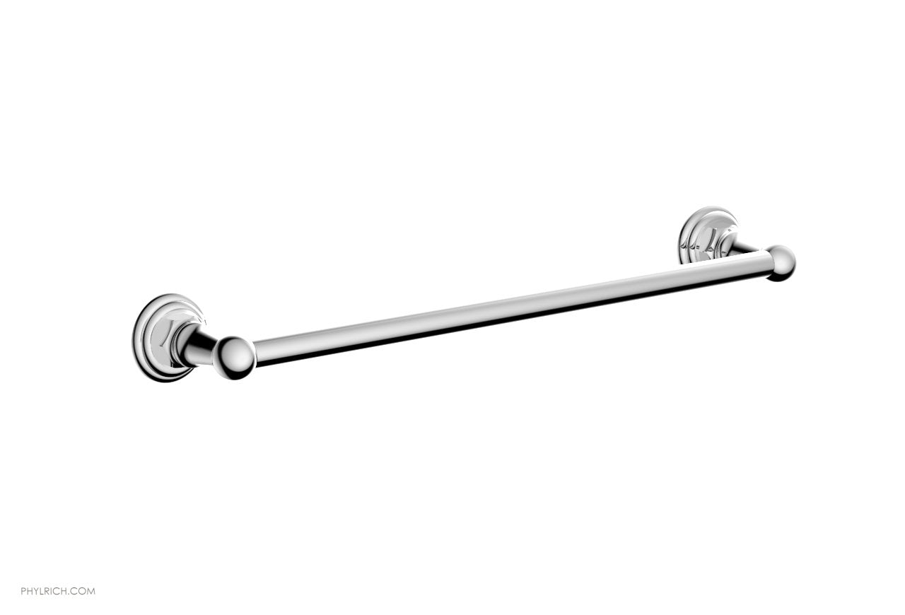 HEX TRADITIONAL 18-Inch Chrome Towel Bar - Bathroom Towel Rack for Hand & Bath Towels - Perfect for Modern & Traditional Bathrooms (50070)