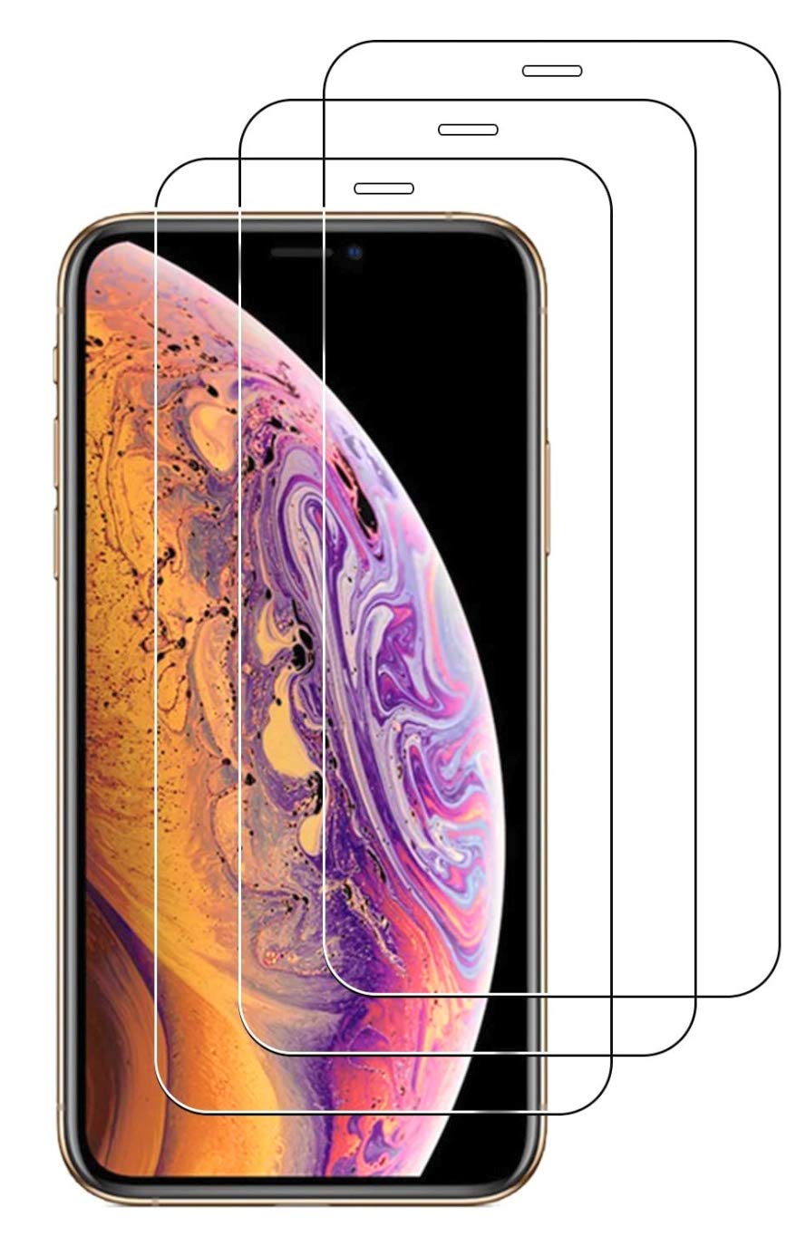 3 Pack Tempered Glass Screen Protector for iPhone 11 Pro/XS/X - Anti-Scratch, HD Clarity, Case-Friendly | Perfect for Everyday Protection, Gaming & Work Use