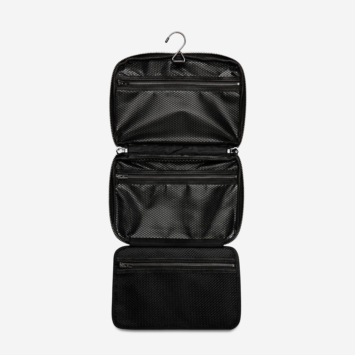 Waterproof Travel Toiletry Bag for Men & Women - Black Hanging Cosmetic Organizer with Multiple Pockets - Perfect for Gym, Camping, Business Trips & Airplane Carry-On