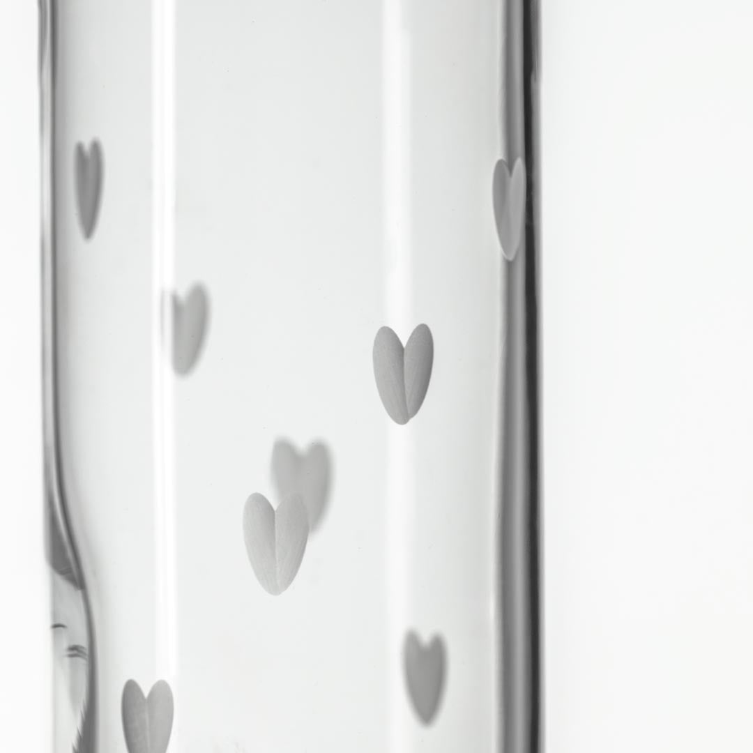 String of Hearts 8 Bud Vase Set - 12 Pack Floral Arrangement Vases for Wedding Centerpieces, Home Decor, and DIY Crafts