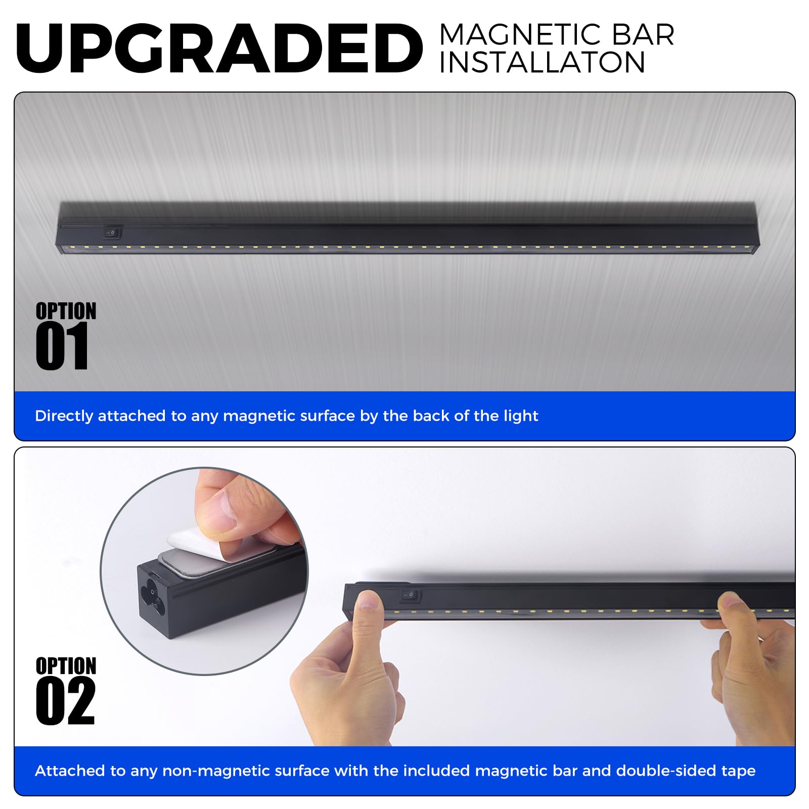 Barrina T5 2FT 5000K Full Spectrum LED Grow Lights for Indoor Plants - 4 Pack with Black Cover, Linkable Design, Switch Cord & Plug and Play - Perfect for Hydroponics, Seed Starting, and Under Cabinet Plant Growth