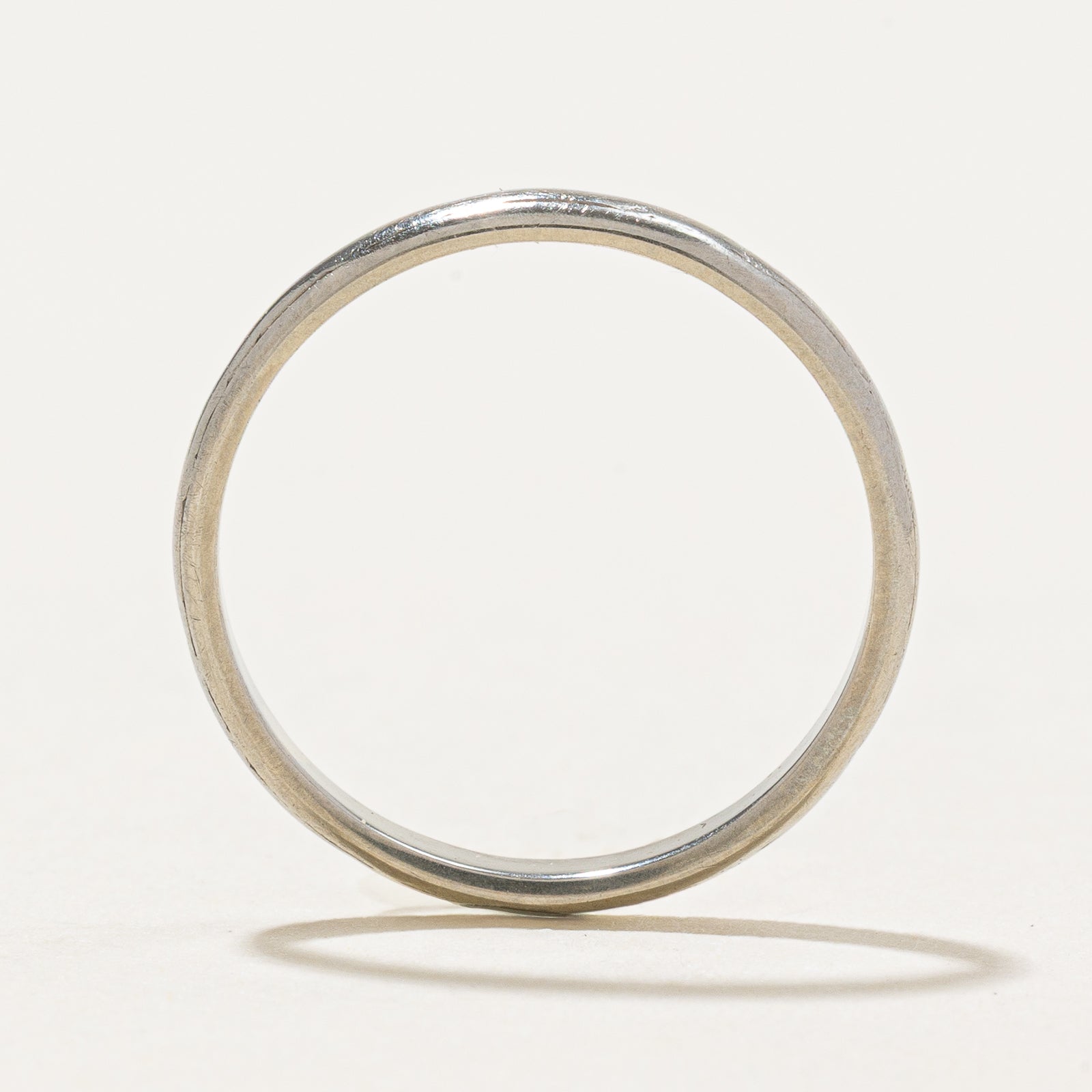 18K White Gold Wedding Band Ring for Women - 2.19mm Thin Comfort Fit Size 5.5 - Perfect for Engagement, Anniversary & Everyday Wear