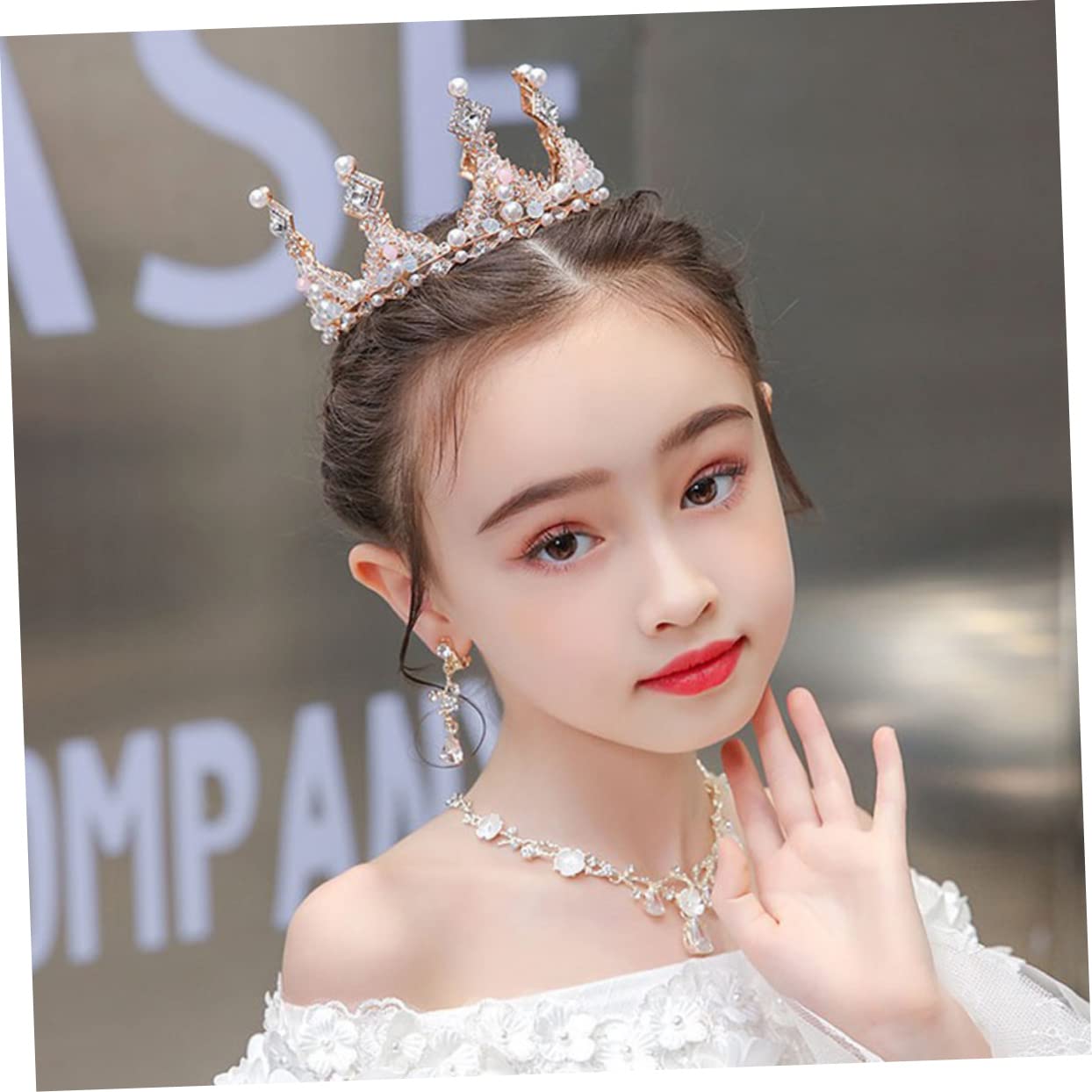 2 Pcs Elegant Baroque Bridal Tiaras for Women & Girls - Crystal Rhinestone Princess Crown Headbands for Birthday Parties, Weddings, Pageants and Special Occasions - Alloy Round Headdress with Sparkling Stones for Kids & Adults