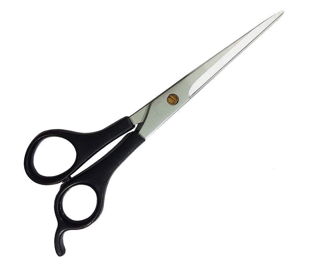 Professional Hair Cutting Scissors & Apron Set - 2-Piece Salon-Grade Barber Kit for Men & Women - Sharp Stainless Steel Shears with Hair Cutting Cape - Perfect for Home Haircuts & Professional Styling
