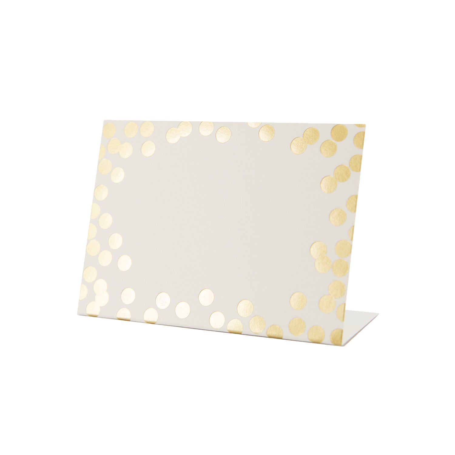 Elegant Gold Foil Confetti Place Cards for Weddings, Parties & Events - Premium Seating Name Tags with Glitter Accents - Perfect for Table Settings, Bridal Showers & Celebrations
