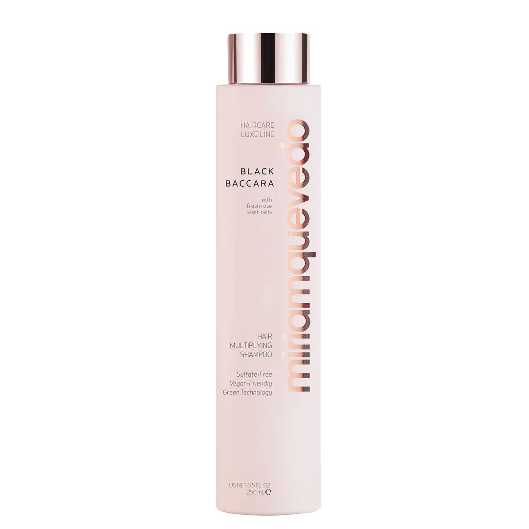 Miriam Quevedo Black Baccara Hair Multiplying Shampoo 250ml - Volumizing & Repairing Shampoo for Thicker, Healthier Hair - Perfect for Daily Hair Care & Scalp Nourishment